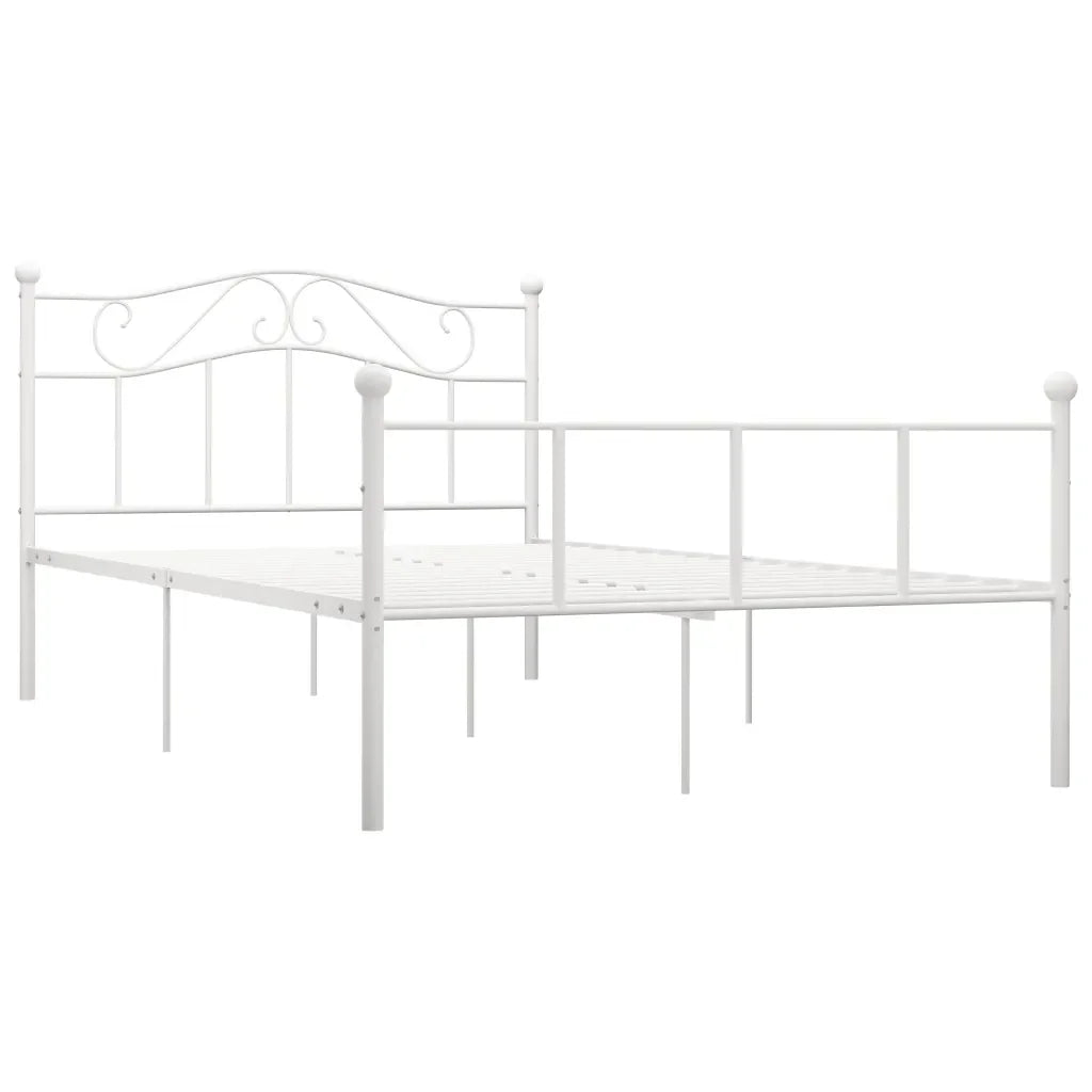 Iron Bed Frame Modern Style Double Single Bed with Headboard, Simple feel food food Iron Frame Bed Bed Bed Furniture - vue 8 sur 12