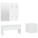 Allway Furniture Set Storage Ottoman Hallway Bench,Mirror cloths, Rack Panels plant Box for Living Room Room Entryway
