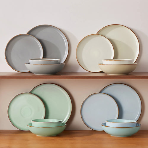 Service de table gres assiettes bols unis modernes