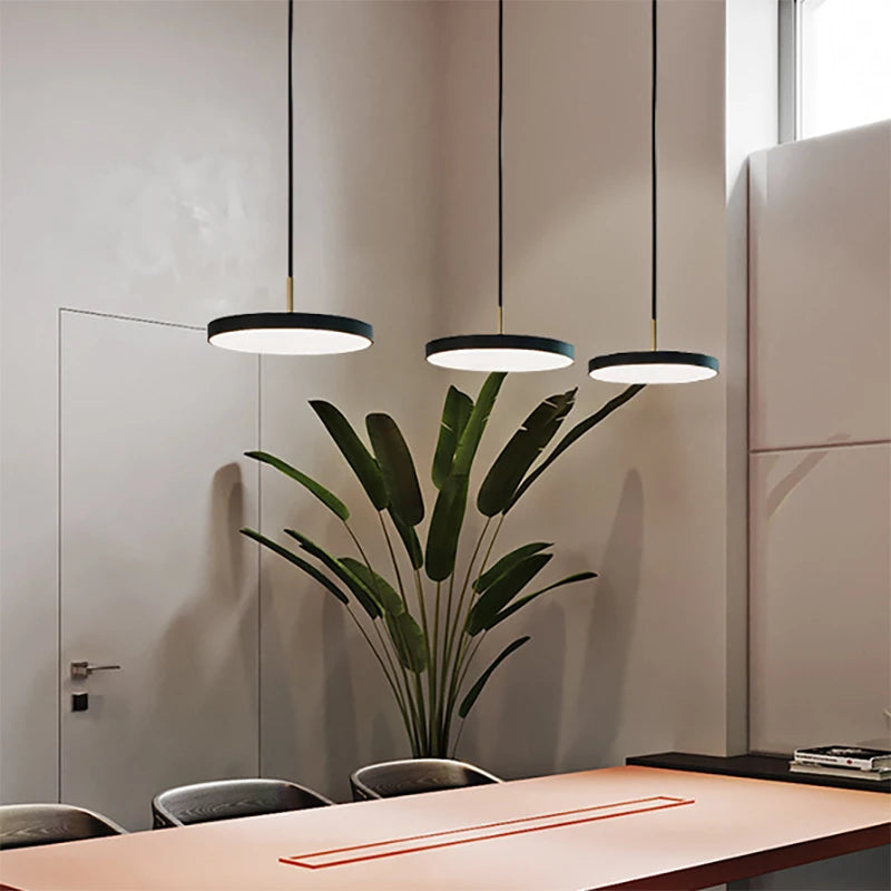 Suspension led moderne pour étude et salon