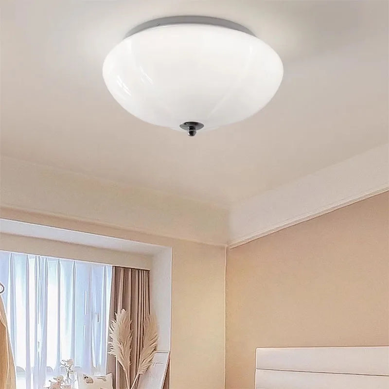 lustre minimaliste en verre style rétro led - vue 4 sur 9