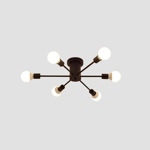 Modern industrial LED ceiling light nordic minimalist - vue 15 sur 14