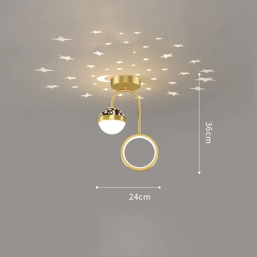 plafonnier moderne à leds pour décoration intérieure et extérieure - vue 9 sur 10