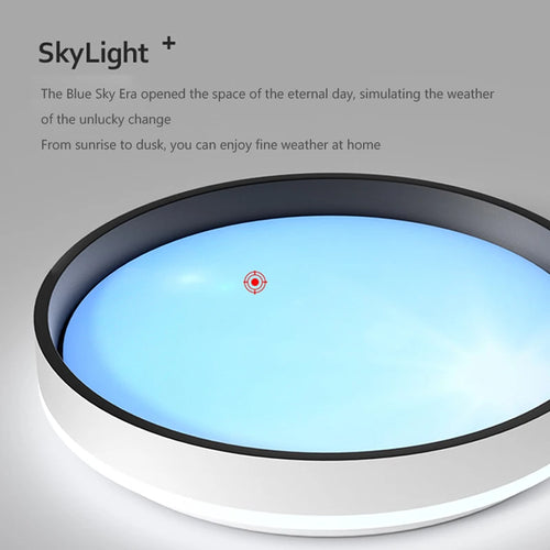 plafonnier led intelligent avec télécommande et luminosité réglable - vue 6 sur 8