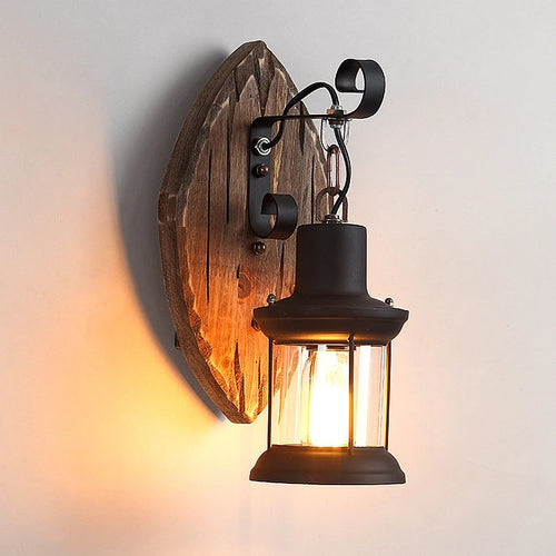 Vintage industriel LED Cage applique murale rétro Loft appliques noir abat-jour E27 applique lumières moderne intérieur luminaire