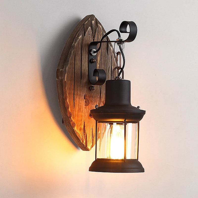 Vintage industriel LED Cage applique murale rétro Loft appliques noir abat-jour E27 applique lumières moderne intérieur luminaire