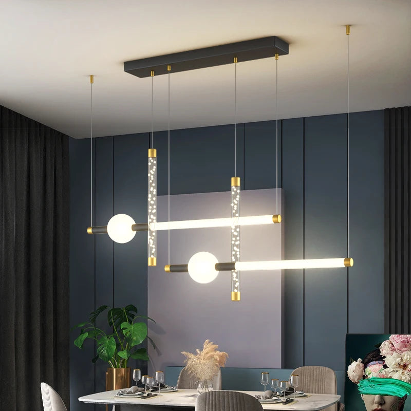 suspension led moderne pour intérieur style simple et épuré - vue 4 sur 8