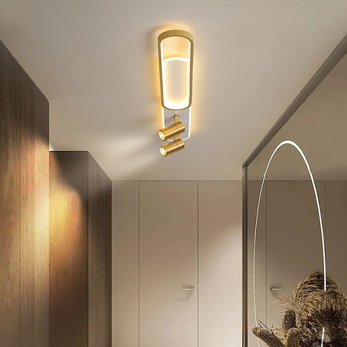 Plafond moderne à LEDs lumière avec projecteurs pour salon chambre cuisine couloir bande blanche allée lampe éclairage intérieur - vue 4 sur 14