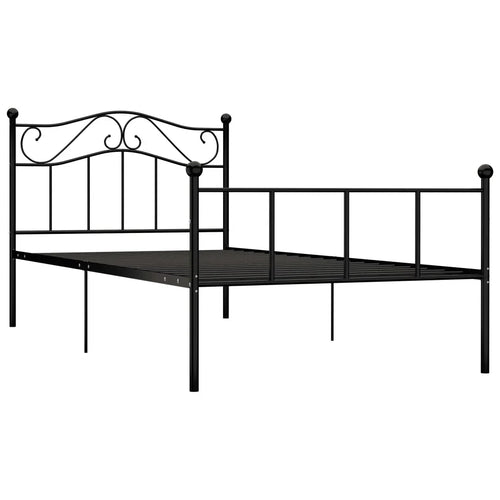Iron Bed Frame Modern Style Double Single Bed with Headboard, Simple feel food food Iron Frame Bed Bed Bed Furniture - vue 10 sur 12