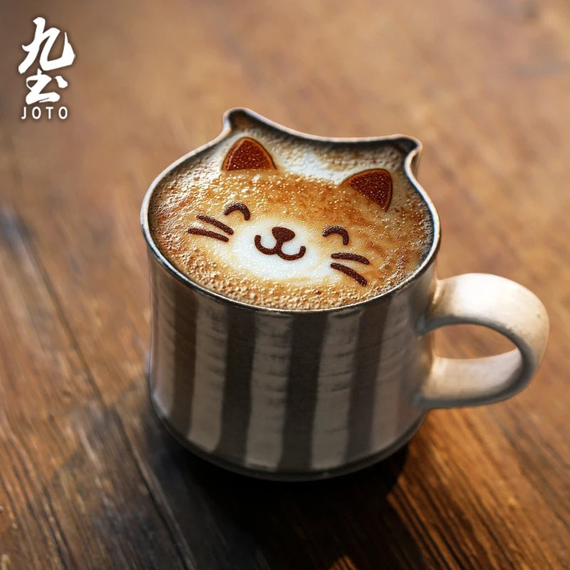 Mug café céramique ergonomique style rustique vintage artisanal