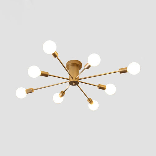 Modern industrial LED ceiling light nordic minimalist - vue 14 sur 14
