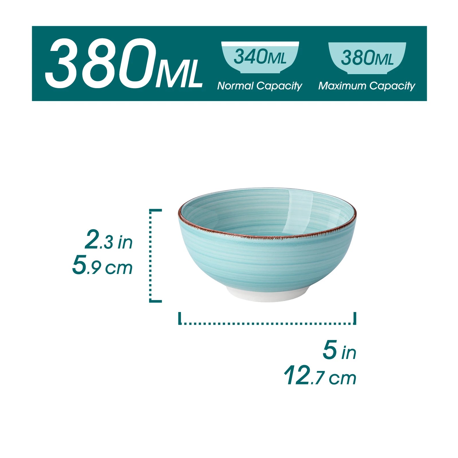 ensemble 6 bols porcelaine style vintage peints main