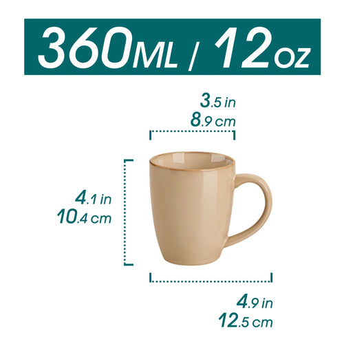 ensemble tasses cafe gres motif moderne cappuccino