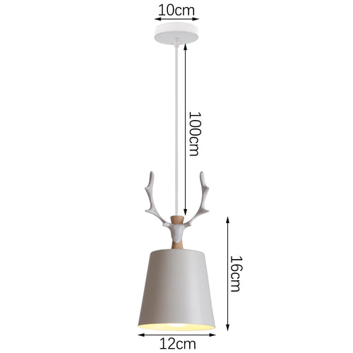 suspension industrielle loft style nordique en fer - vue 13 sur 20