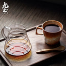 Tasse cafe ceramique artisanale style vintage rustique