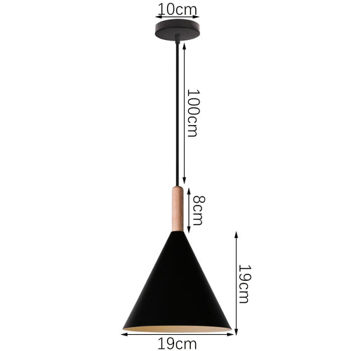 suspension industrielle loft style nordique en fer - vue 18 sur 20