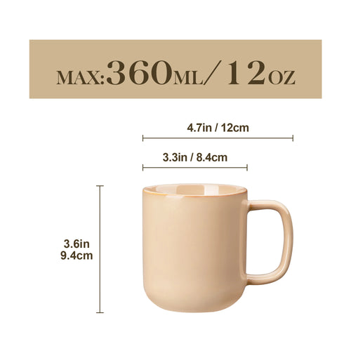 Ensemble tasses café grès style moderne artisanal