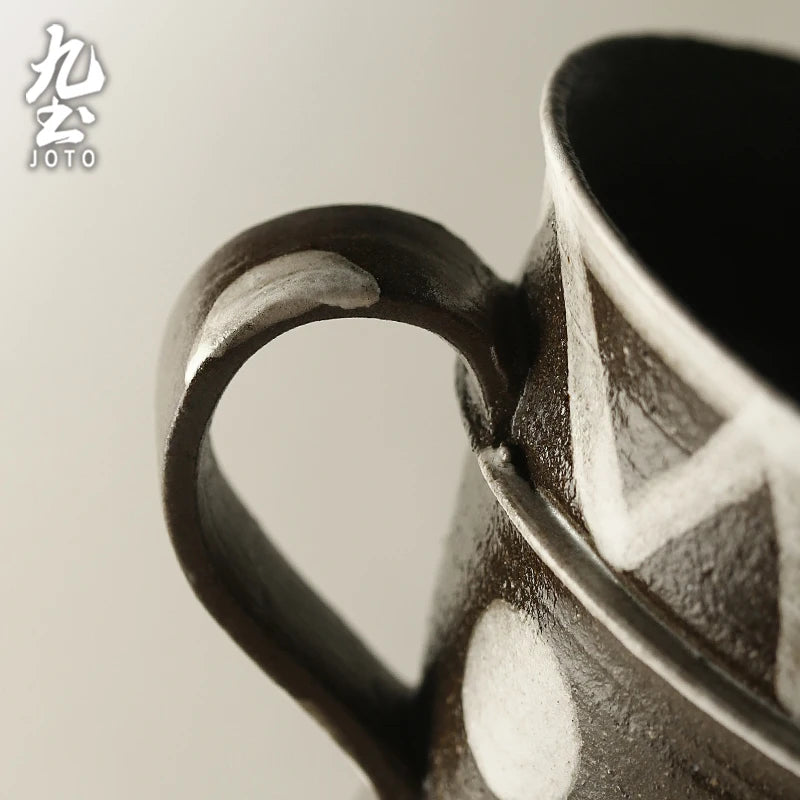 Mug en céramique style rustique vintage ergonomique joto