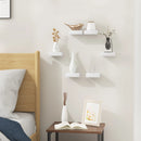Set of 3 wall shelves for interior decoration and gallery display