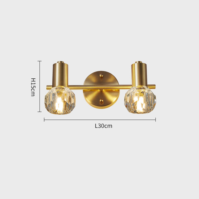Applique murale LED en cristal luxury doré Altesse - vue 5 sur 6