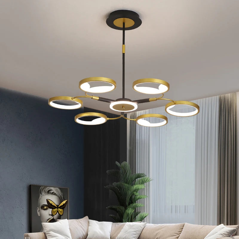 plafonnier led design moderne pour intérieur élégant et raffiné - vue 5 sur 9