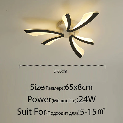 Plafonnier LED en acrylique avec télécommande - vue 13 sur 16