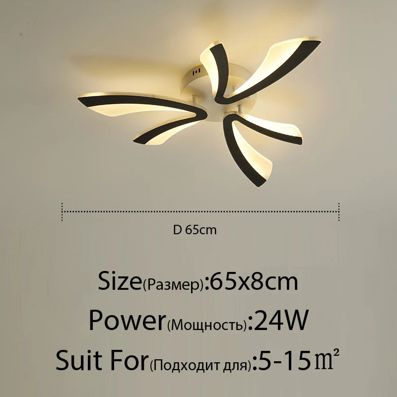 Plafonnier LED en acrylique avec télécommande - vue 12 sur 16