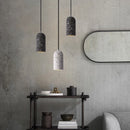 lampes suspendues en ciment led décor industriel pour établissements