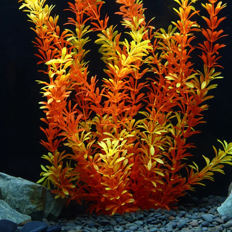 grandes plantes aquatiques artificielles pour décoration d'aquarium - vue 4 sur 8