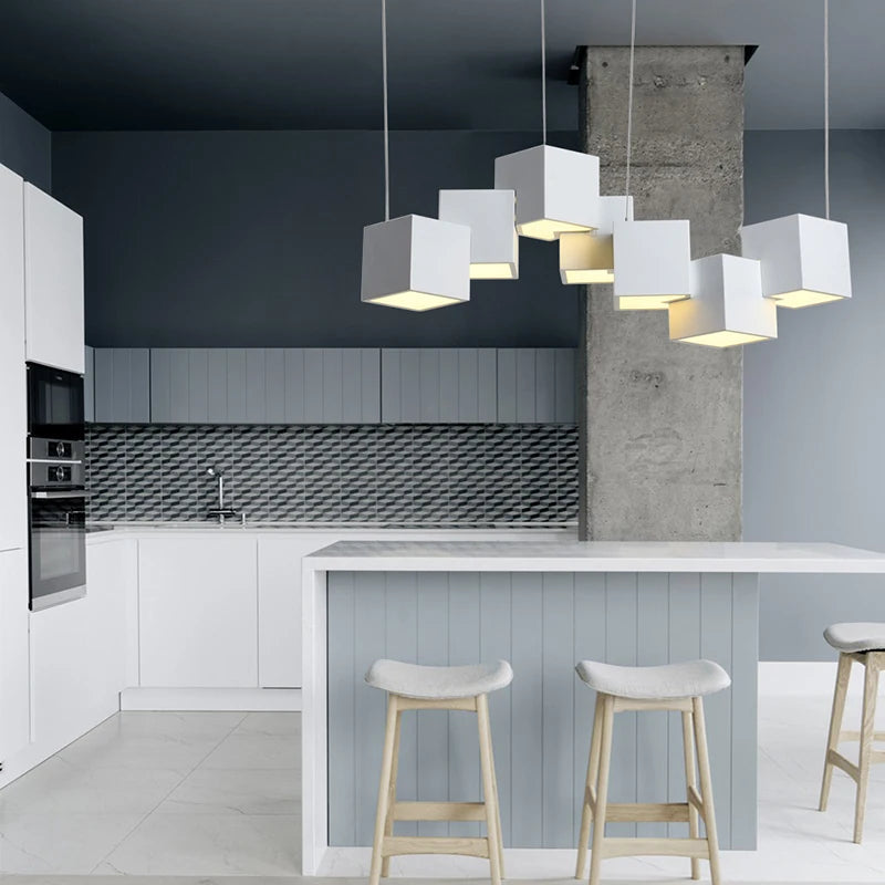 2024 Magic Cube Led Creative Pendant Light Ceilng Hanging Lamp for Dining Room Living Room Light Fixture Samsarah Lighting - vue 4 sur 10