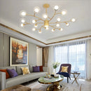 Nordic branch chandelier for minimalist indoor lighting