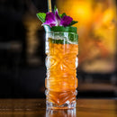 Mug tiki en verre transparent style bar cocktail