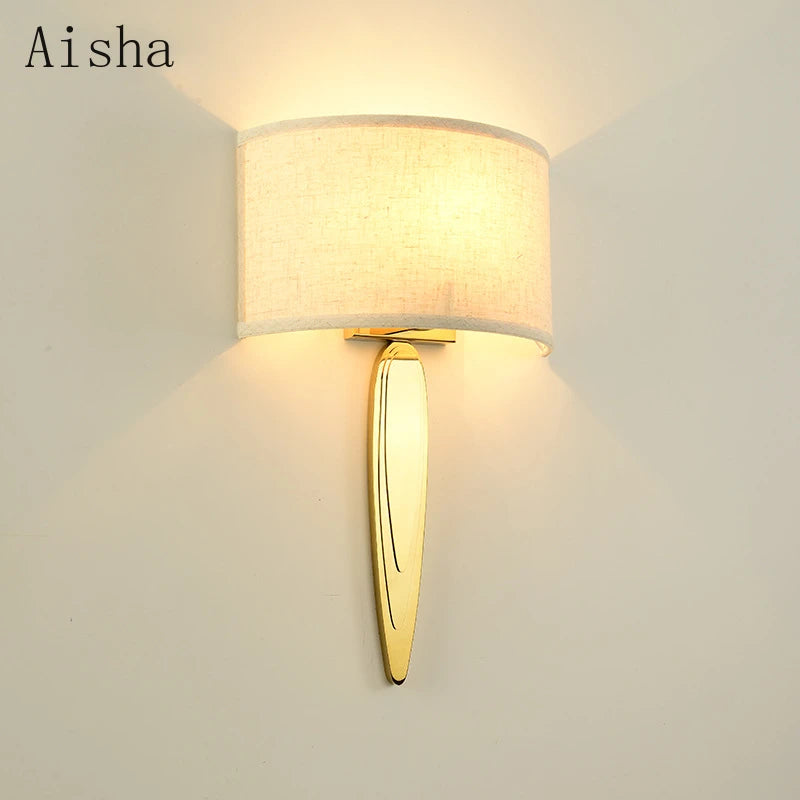 applique murale en tissu pour éclairage décoratif design moderne - vue 3 sur 10