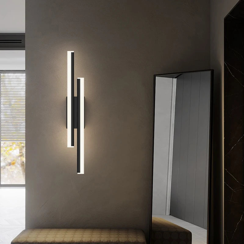 Minimalist nordic LED wall lamp creative atmosphere - vue 3 sur 7