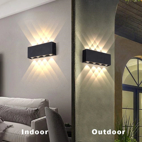Applique murale led extérieure étanche en aluminium moderne nordique