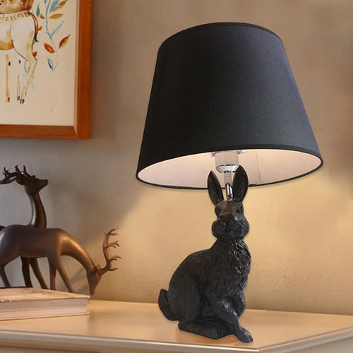 Lampe de Table lapin moderne en résine créative - vue 7 sur 7