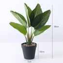 Artificial tropical banana plant in pot jungle realistic decor