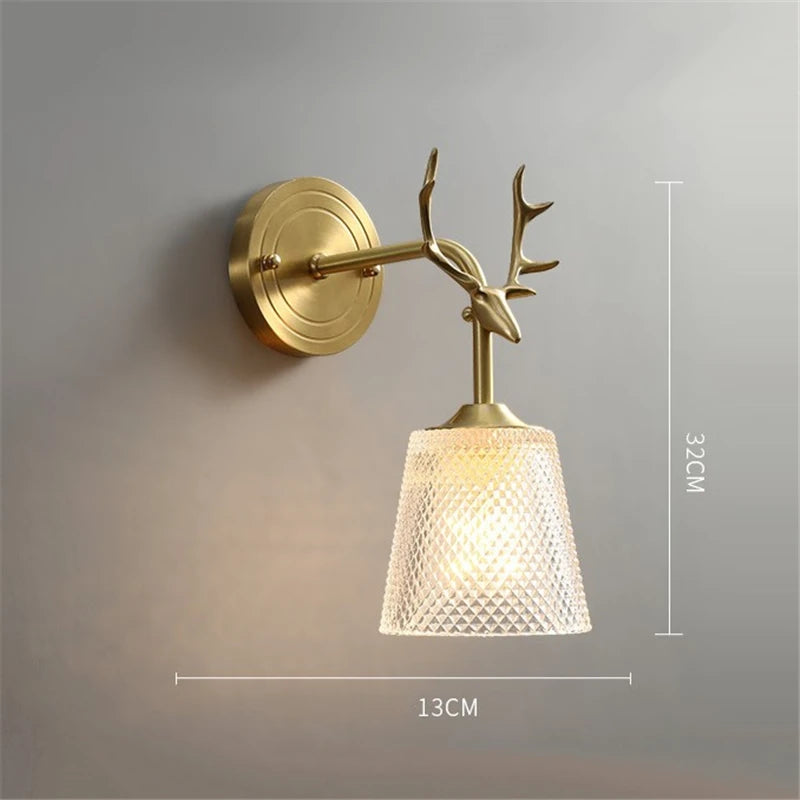 applique murale moderne en verre nordique avec led intégré - vue 5 sur 6