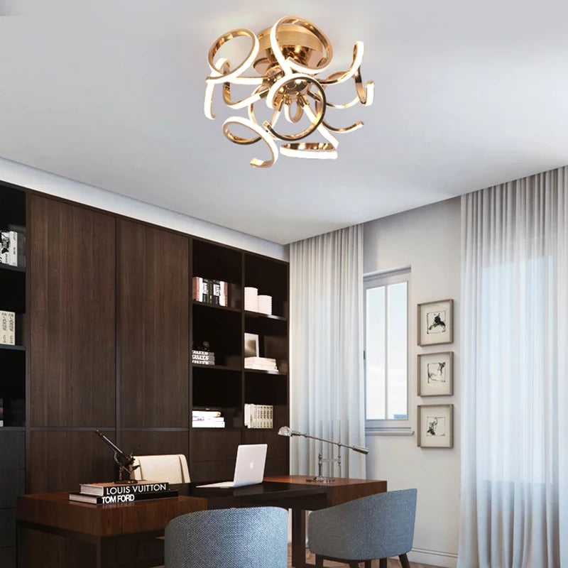 plafonnier led moderne globe design éclairage intérieur décoratif - vue 4 sur 8