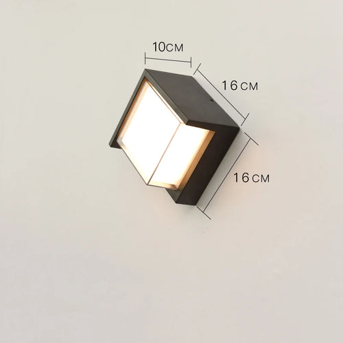 Éclairage mural extérieur moderne étanche IP54 porche balcon terrasse lampe applique jardin en aluminium décor à la maison applique murale lampe - vue 10 sur 10