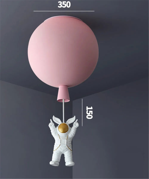 plafonnier led nordique avec astronaute et ballons pour enfants - vue 24 sur 28
