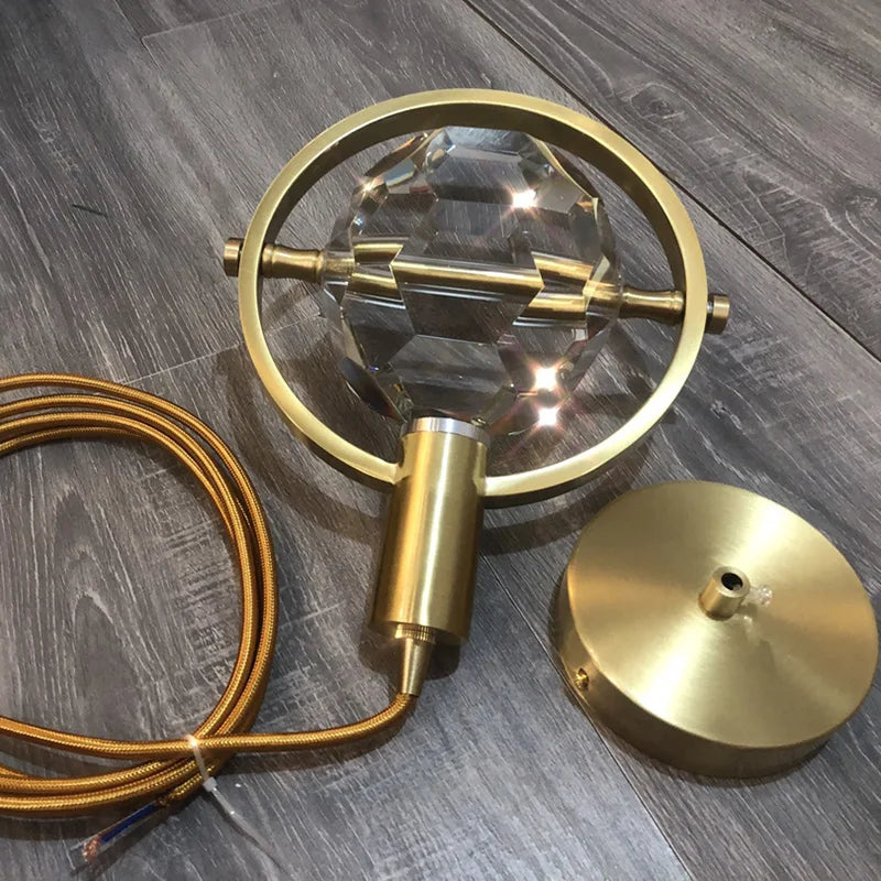 lustre en cristal créatif pour décoration intérieure moderne - vue 7 sur 8