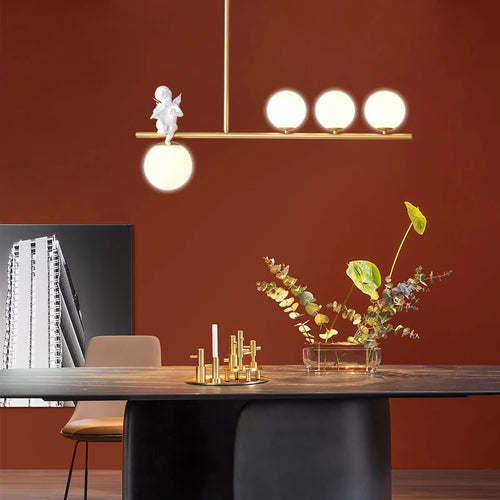 lustre moderne en verre design pour décoration intérieure - vue 3 sur 10