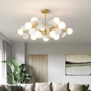 Children's chandelier with multicoloured flowers decorative pendant light