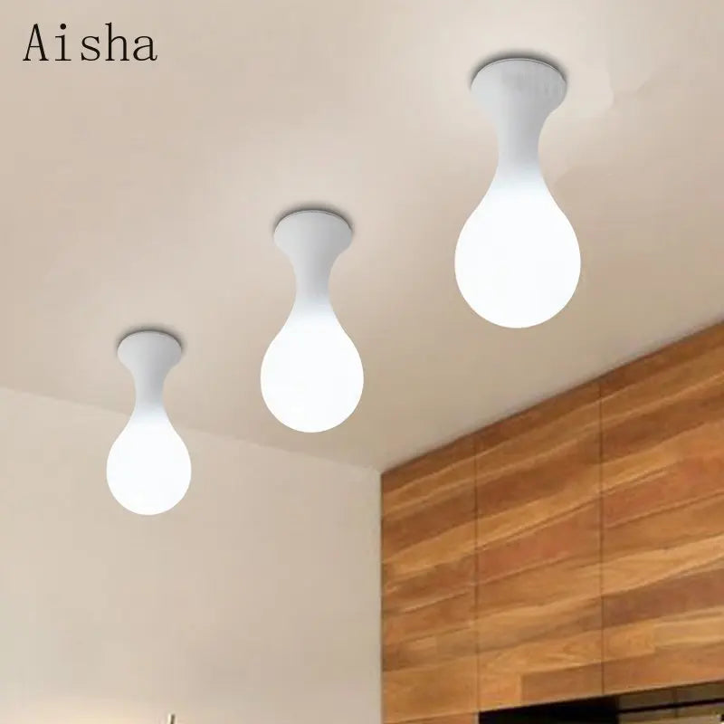 plafonnier créatif en forme de goutte de pluie design moderne - vue 3 sur 7