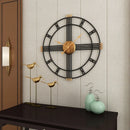 Modern Minimalist Iron Wall Clock, Nordic Style, Mute Clock, Living Room, 50cm