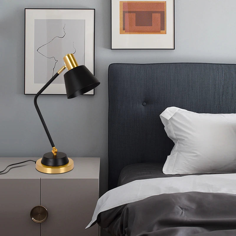 lampe à poser led nordique simple et romantique pour bureau et étude - vue 4 sur 10