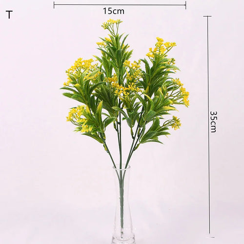 plante artificielle 7 branches pour décoration mariage et Noël - vue 7 sur 21