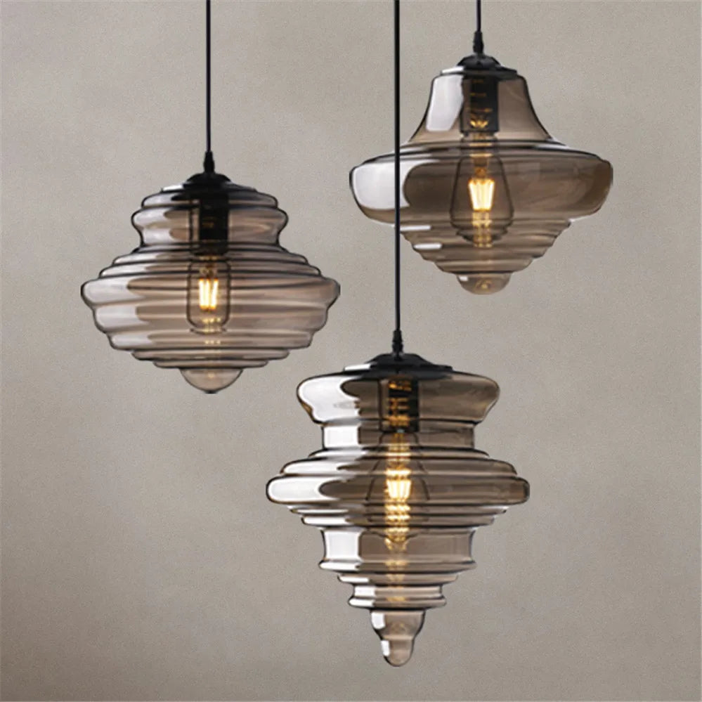 suspension à led en verre pour un décor cottagecore moderne