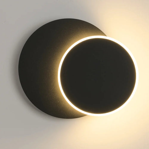 Modern nordic minimalist post-solar eclipse wall light - vue 2 sur 16